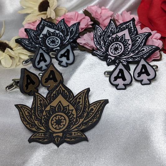 Lotus Flower Enamel Pin | Floral Backpack Badge Designer Jewelry