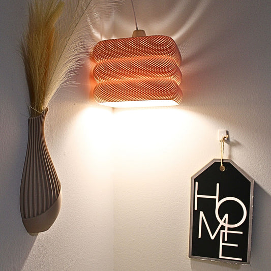 DRIFT Wall Pocket Vase | Curved Wave 3D Printed Wall Planter