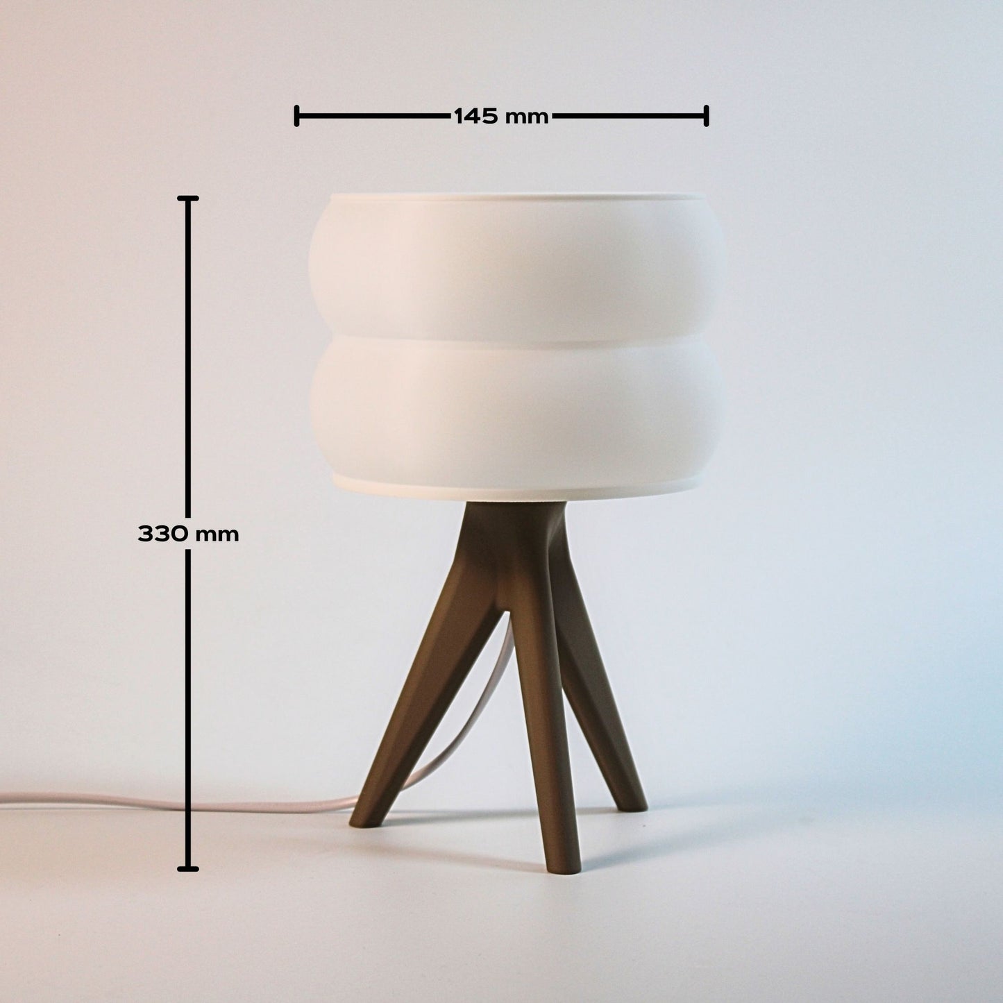 NOVA Table Lamp | DoubleGlow 3D Printed Modern Geometric Light