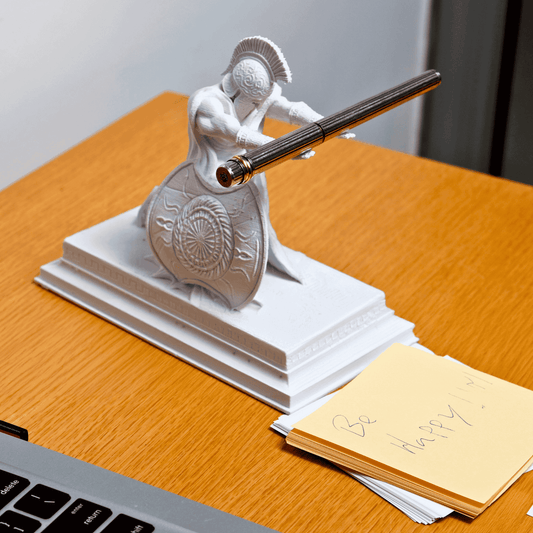 Historical themed 3D printed office décor piece