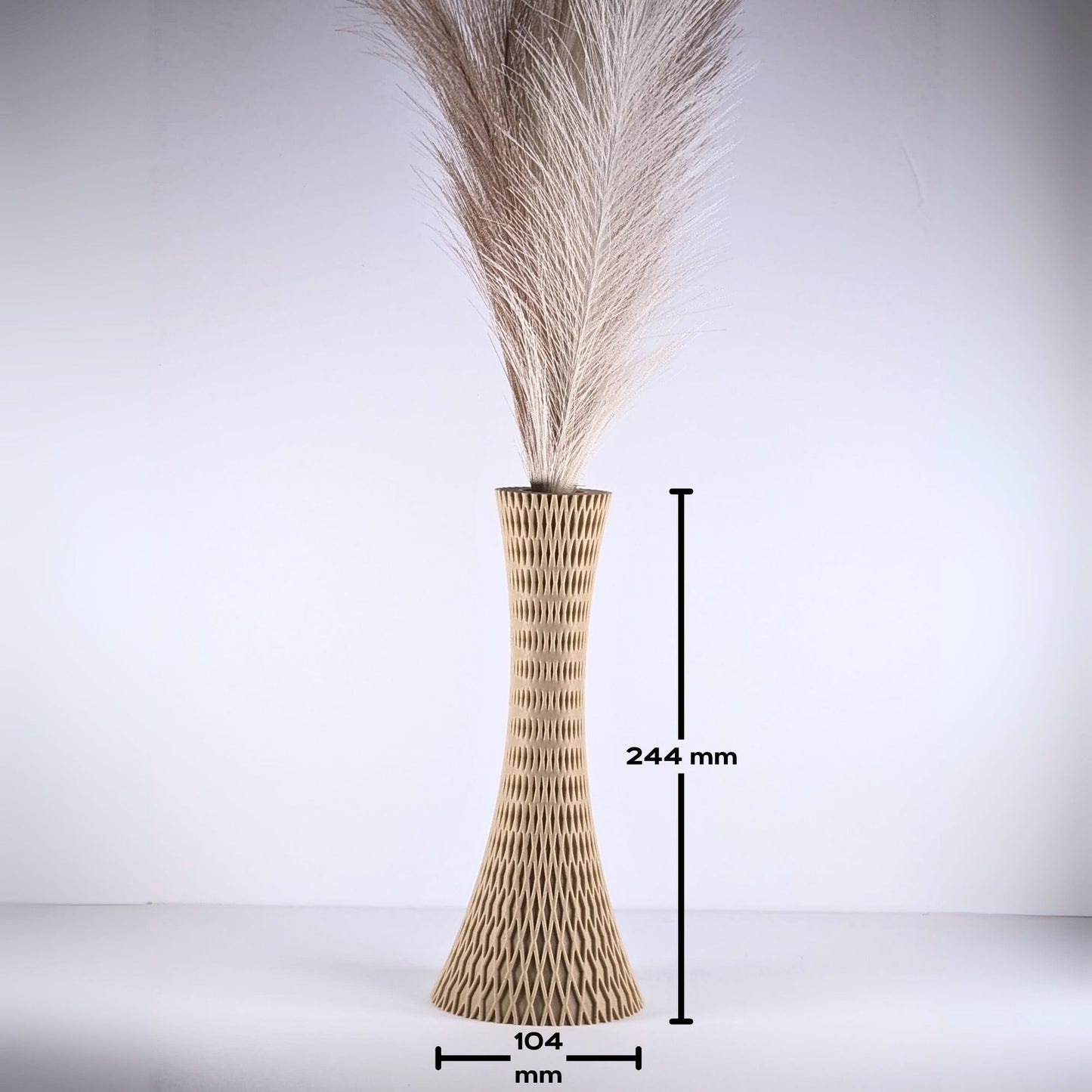 CHEX Pleated Vase Set | Lean Geometric 3D Printed Modern Decor