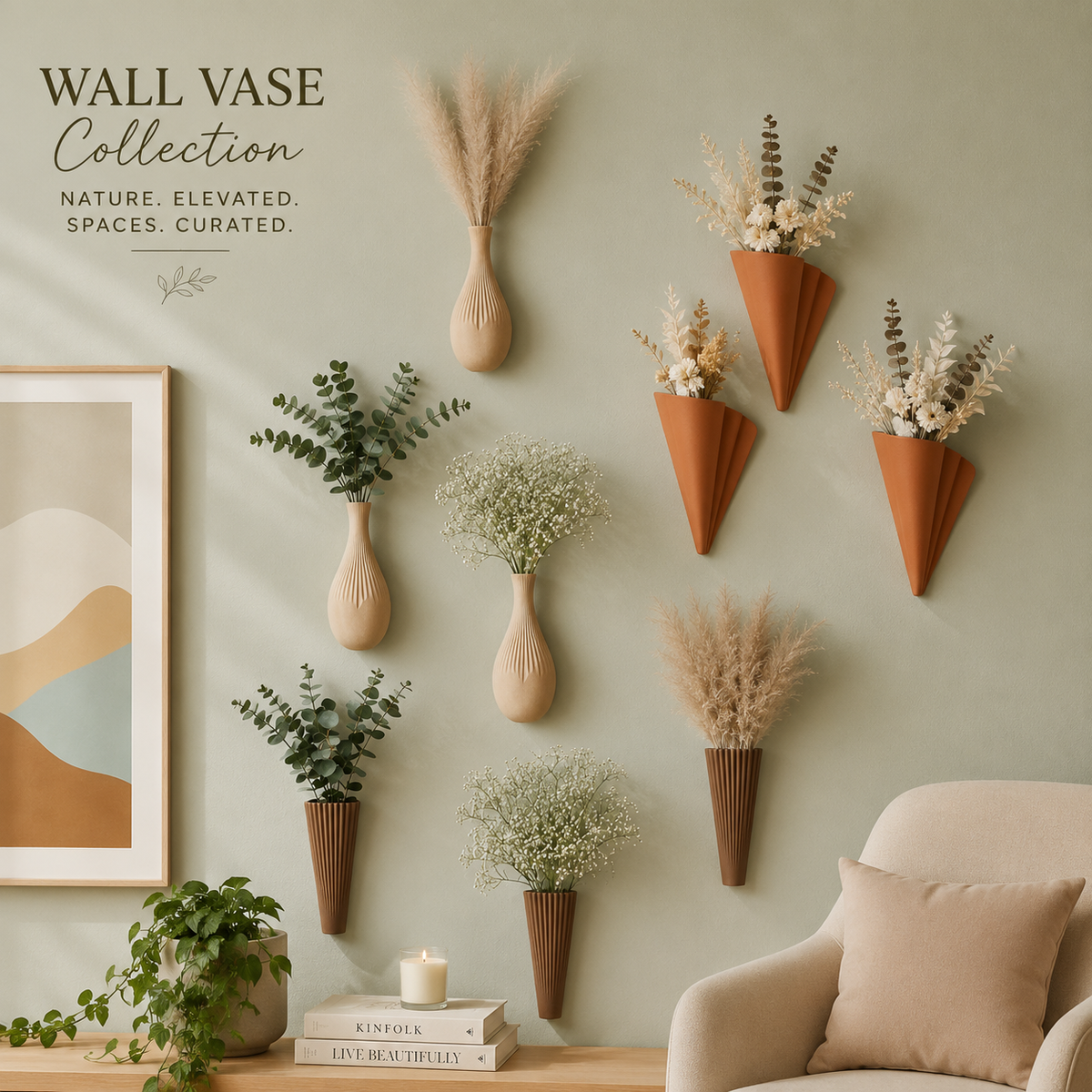 Wall Mount Vases