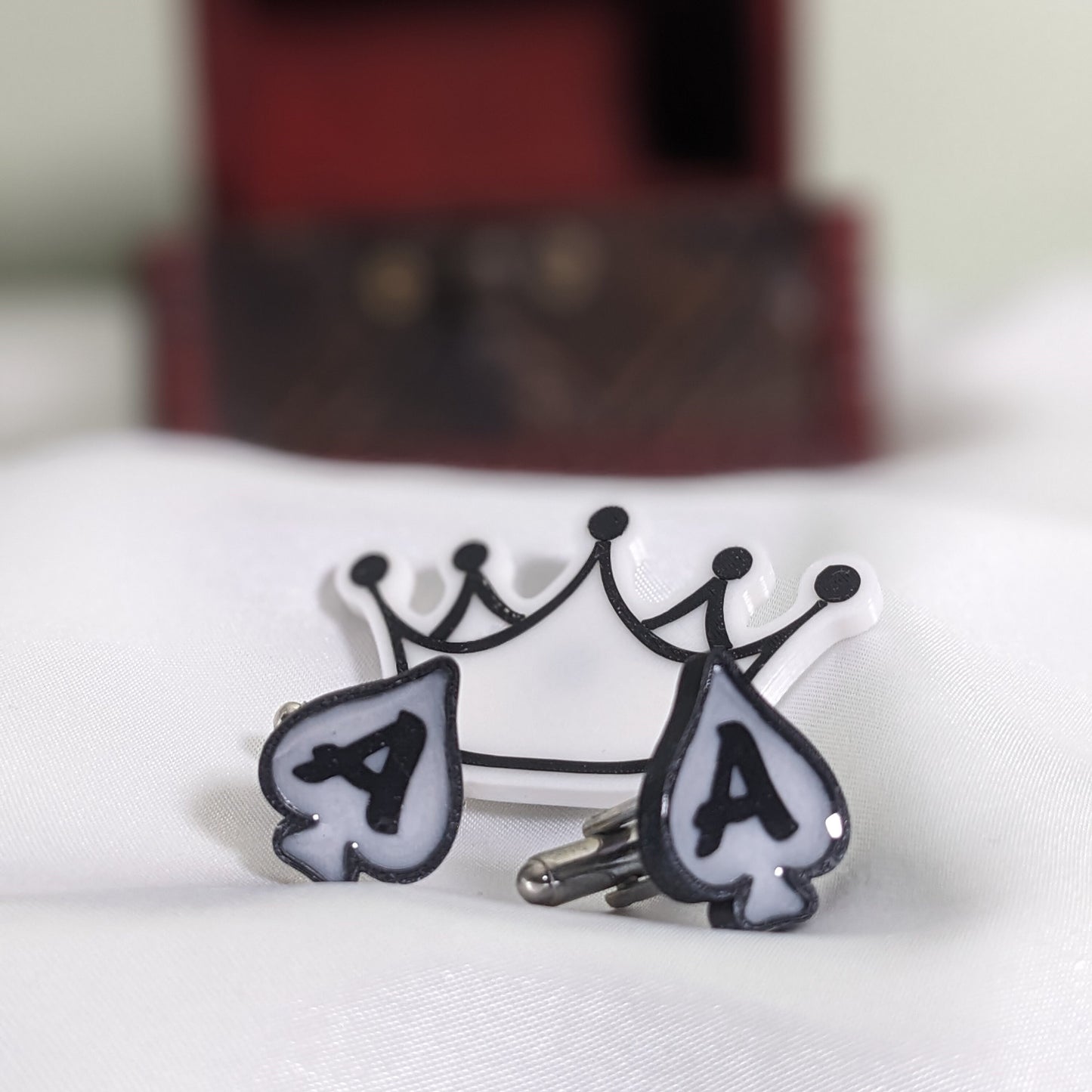Ace of Spade Cufflinks | Poker Lover Customizable Handcrafted