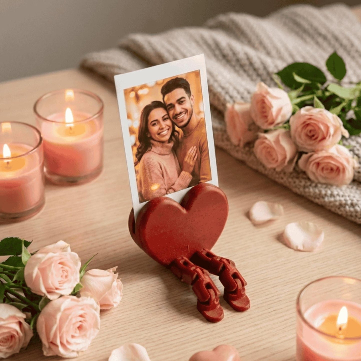 HEART Photo Holder | Polaroid Instax Mini Display Stand Gift