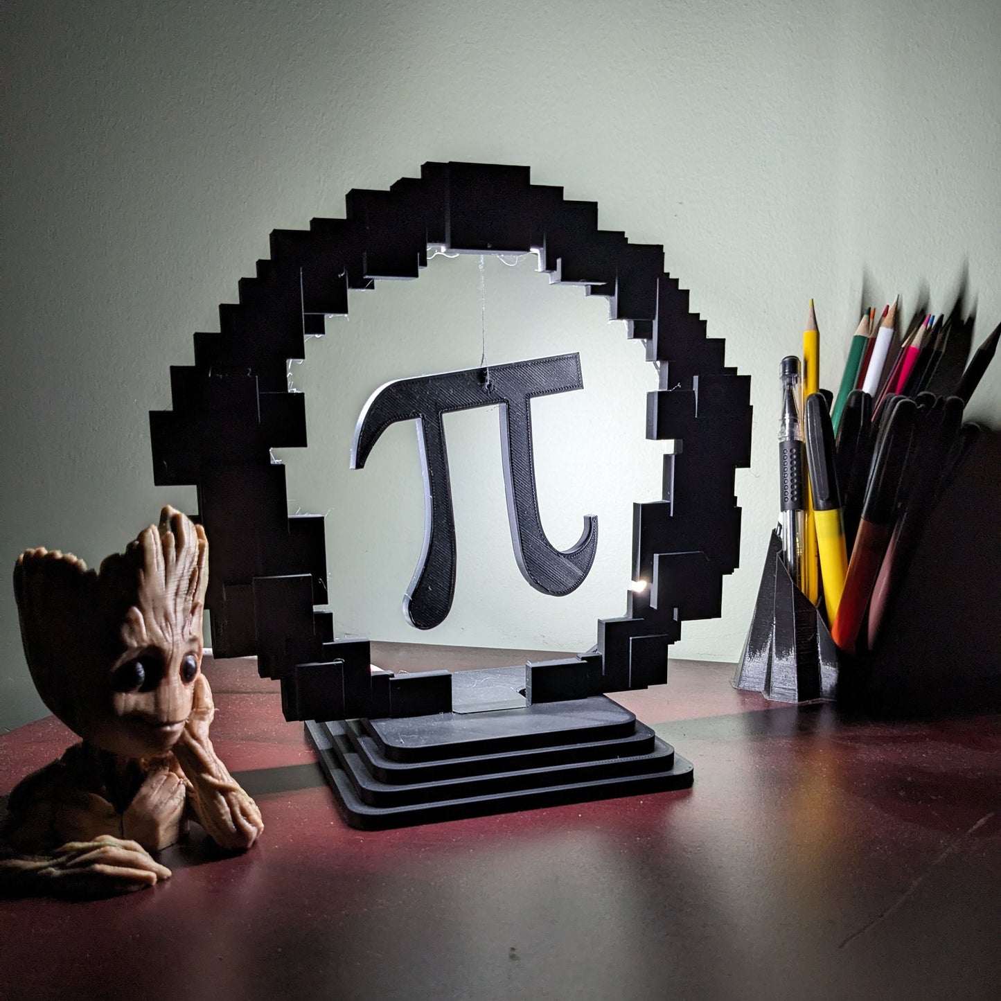 Pixel Ring Desk Lamp | Customizable LED Modern Night Light