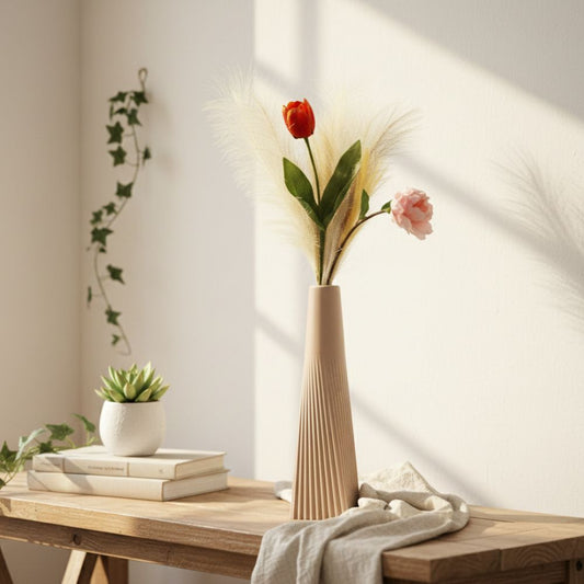 LYRA Pleated Vase Set