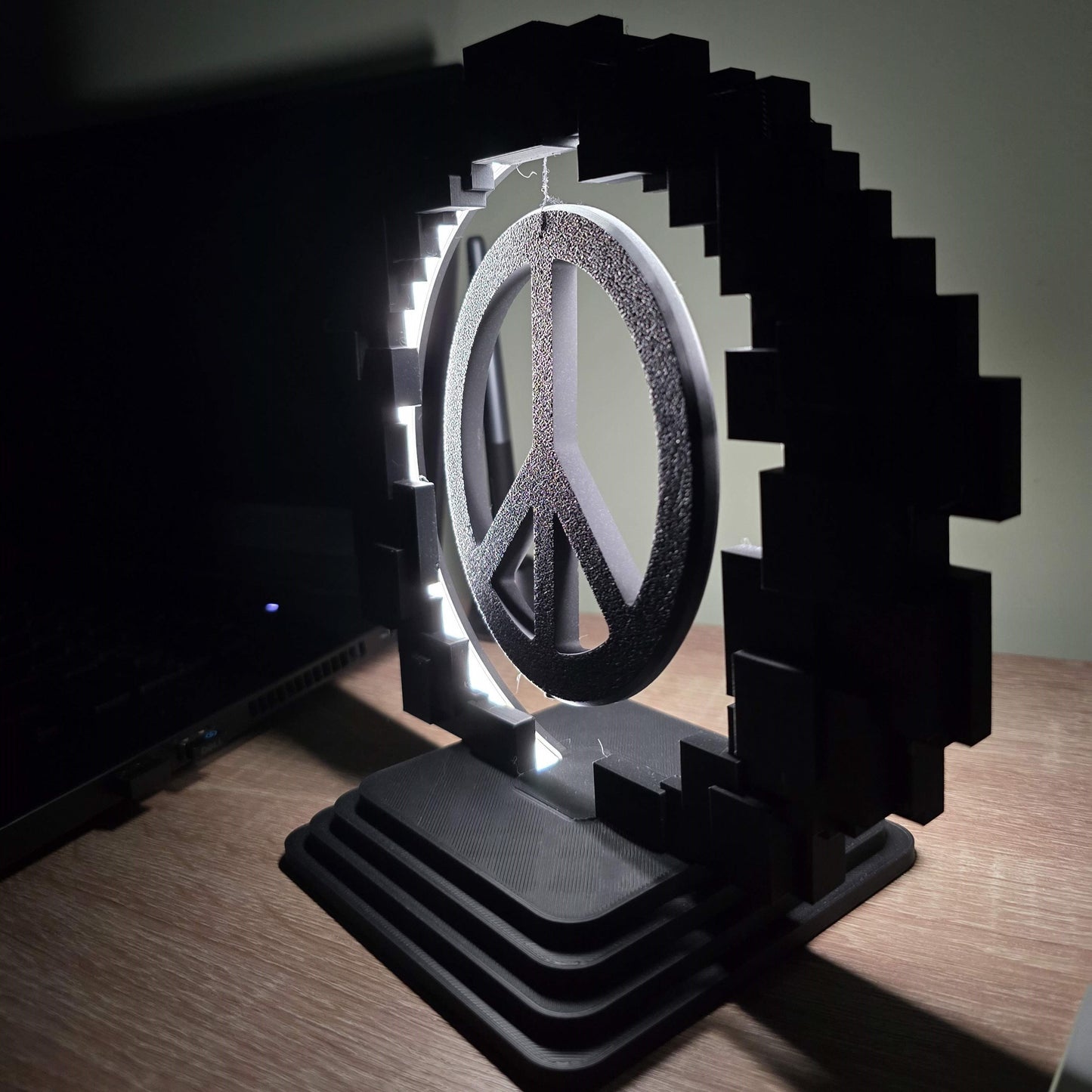 Pixel Ring Desk Lamp | Customizable LED Modern Night Light