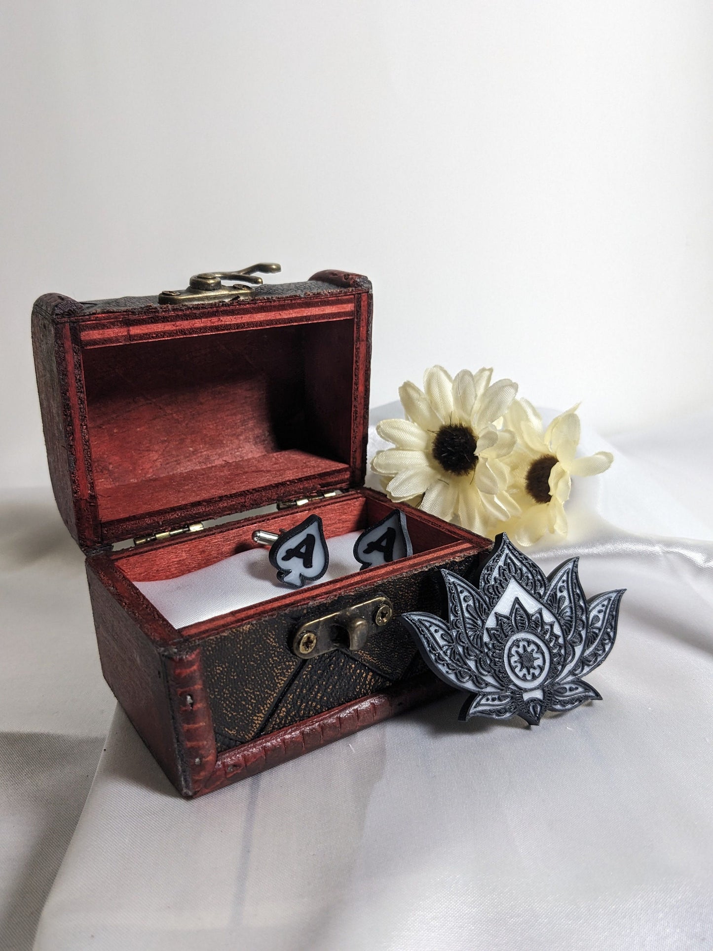 Lotus Flower Enamel Pin | Floral Backpack Badge Designer Jewelry