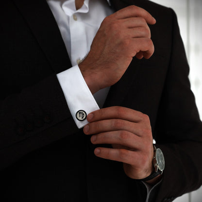 Personalized Zodiac Cufflinks | Zodiac Star Sign Handcrafted Cuff Links