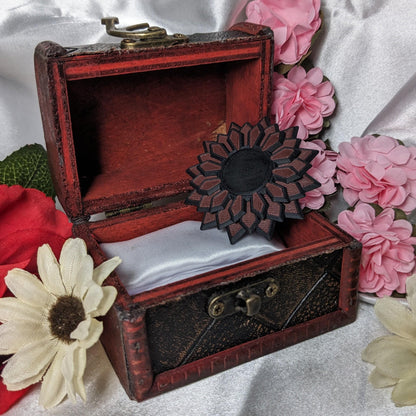 Prismatic Floral Clutch Pin | Flower Brooch Handcrafted Jewelry