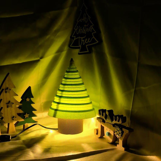 Christmas Tree Lamp | Handcrafted Holiday Festive Designer Decor