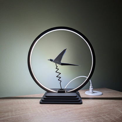 Fly High Desk Lamp | Modern LED Ring Light Customizable Design