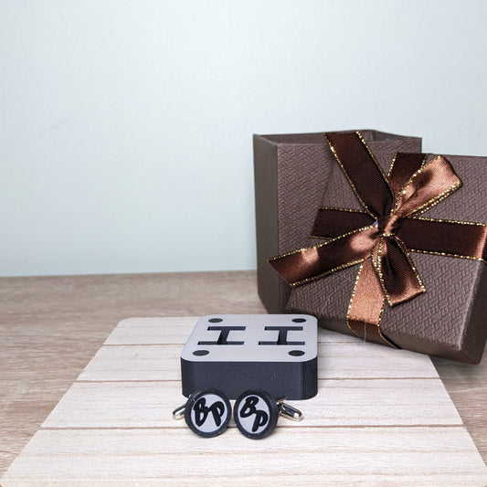 Personalized Initials Cufflinks | Dual-Tone Resin Wedding Gift