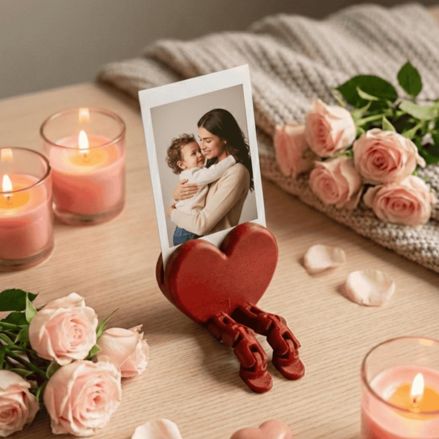 HEART Photo Holder | Polaroid Instax Mini Display Stand Gift