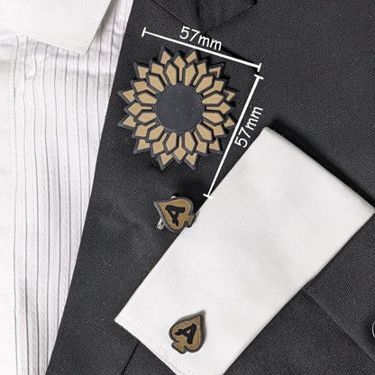 Prismatic Floral Clutch Pin | Flower Brooch Handcrafted Jewelry