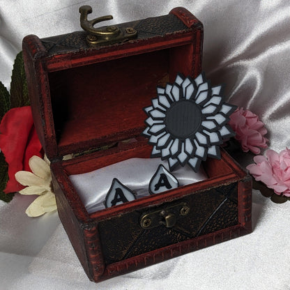 Prismatic Floral Clutch Pin | Flower Brooch Handcrafted Jewelry