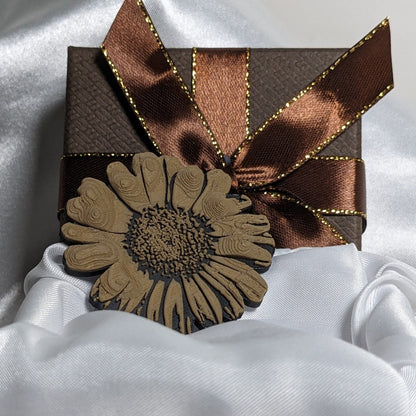 Floral Wedding Enamel Pin | Elegant Boutonniere Badge Accessory