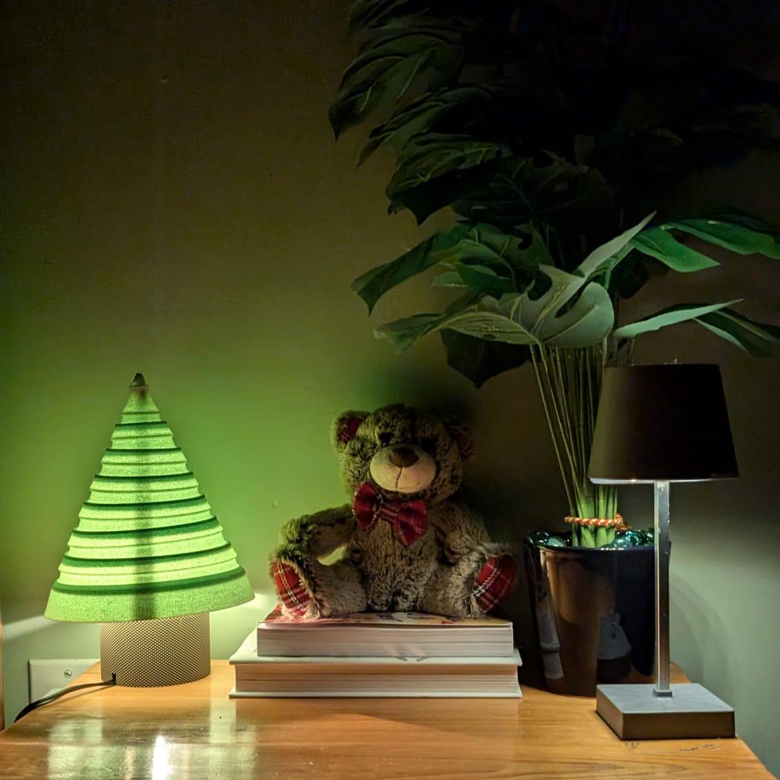 Christmas Tree Lamp | Handcrafted Holiday Festive Designer Decor