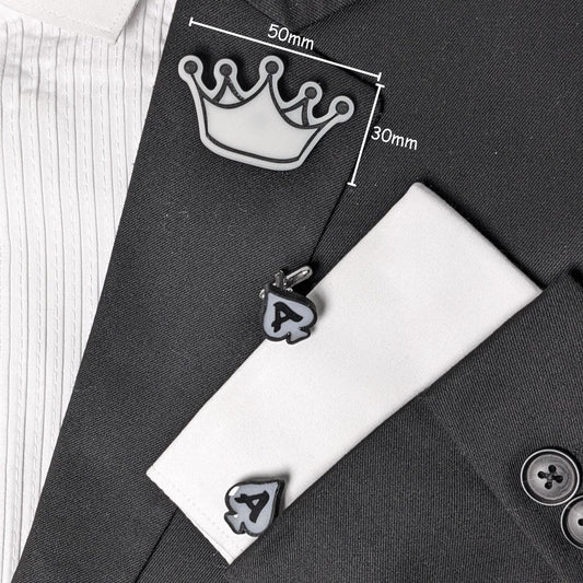 Exquisite Crown Brooch Pin | Handcrafted Royal Elegant Jewelry