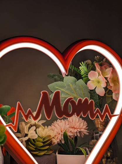 Heart Ring LED Desk Lamp | Customizable Modern Office Centerpiece