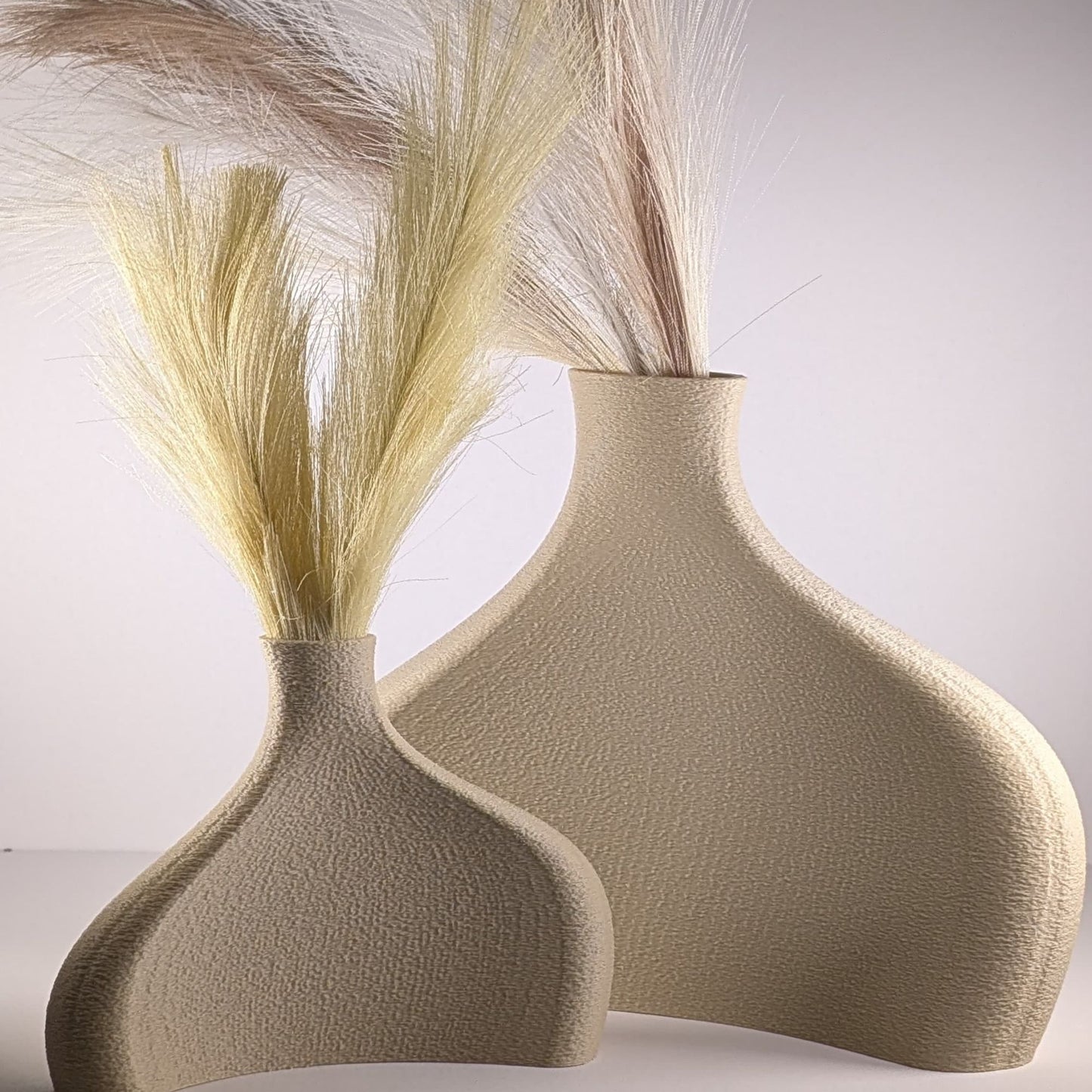 TERRA Duo Vase Set | Sand Dune 3D Printed Modern Decor