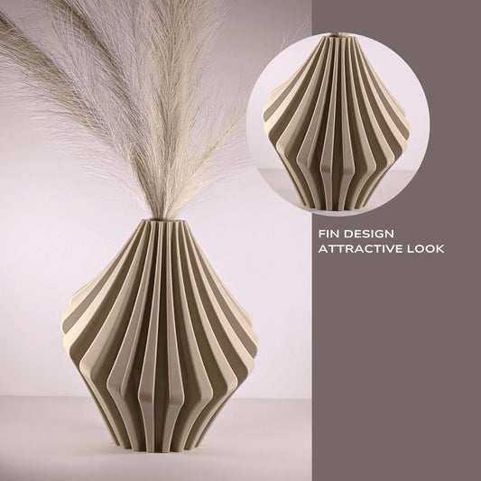Abstract Vase | Modern Design Decor for Pampas Grass Display