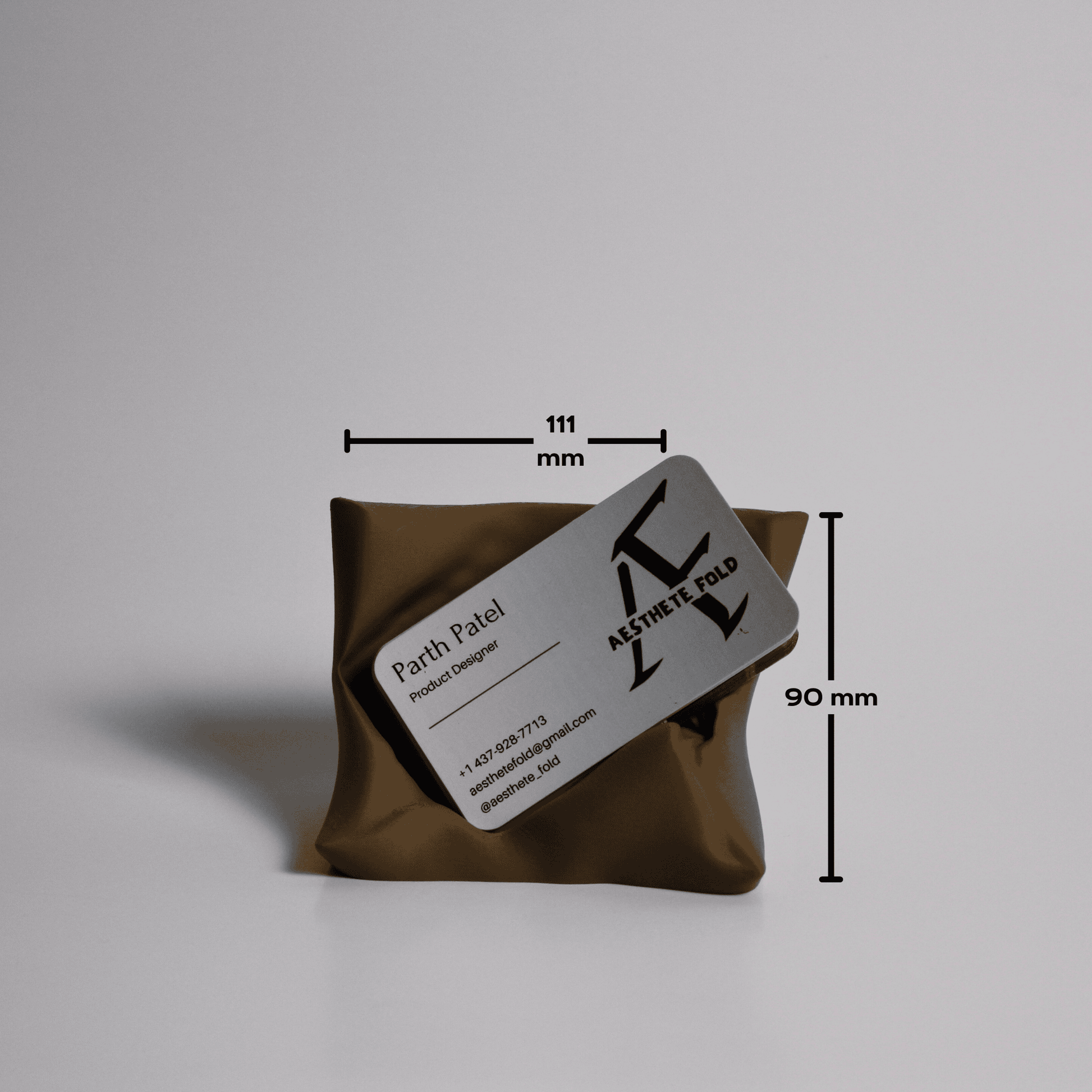 Modern minimalist desk organizer for business cards