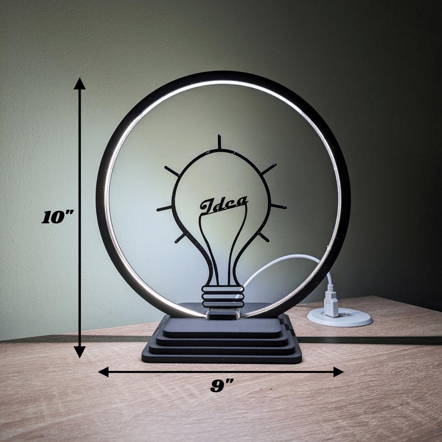 Fly High Desk Lamp | Modern LED Ring Light Customizable Design