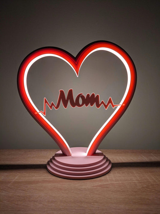 Heart Ring LED Desk Lamp | Customizable Modern Office Centerpiece