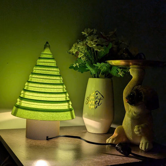 Christmas Tree Lamp | Handcrafted Holiday Festive Designer Decor