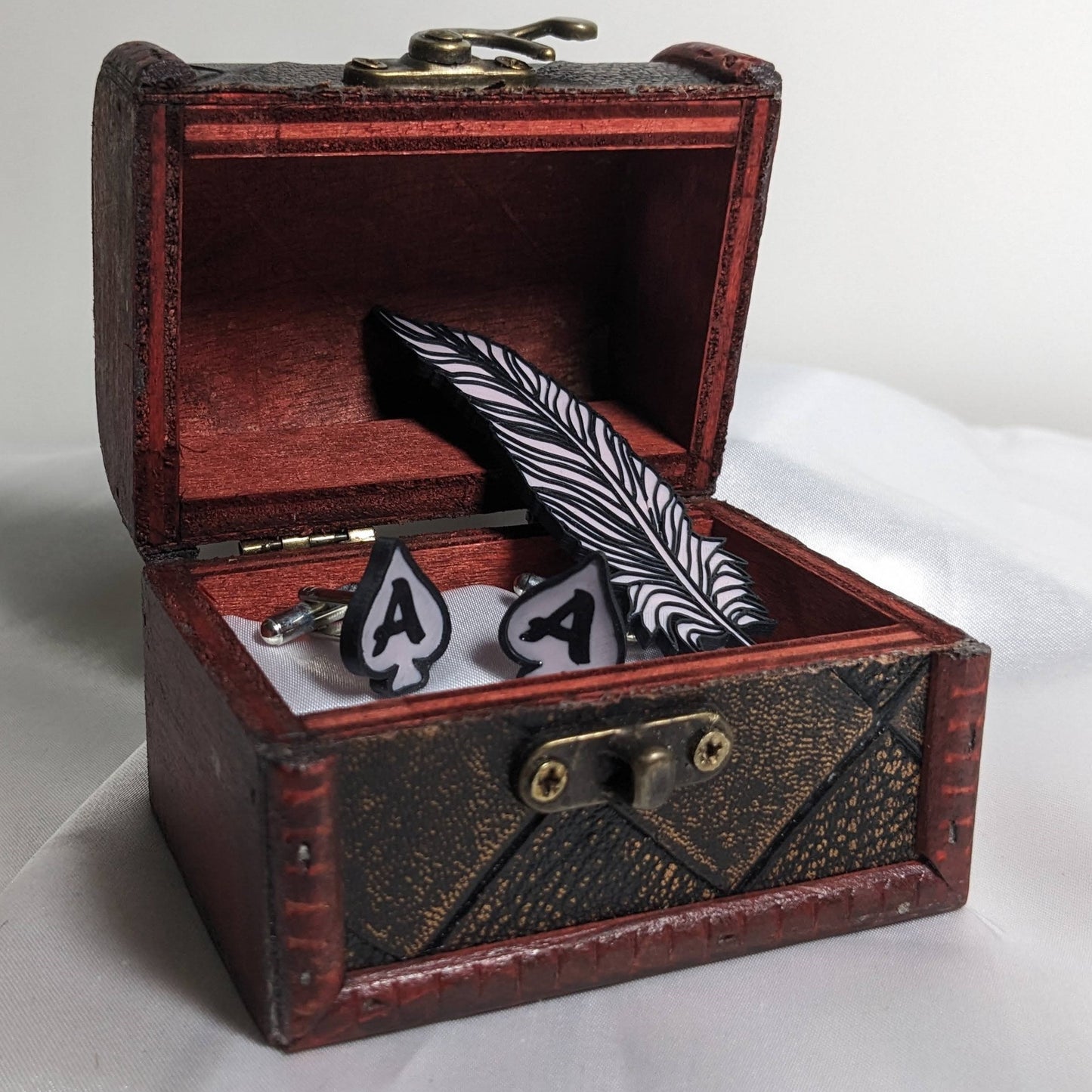 Ace of Spade Cufflinks | Poker Lover Customizable Handcrafted