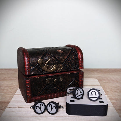 Personalized Zodiac Cufflinks | Zodiac Star Sign Handcrafted Cuff Links