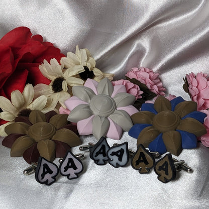 Ace of Spade Cufflinks | Poker Lover Customizable Handcrafted