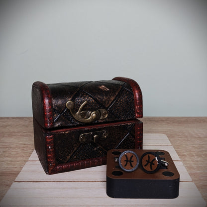 Personalized Zodiac Cufflinks | Zodiac Star Sign Handcrafted Cuff Links
