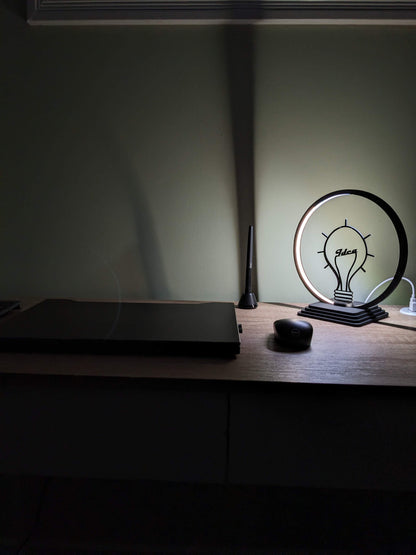 Fly High Desk Lamp | Modern LED Ring Light Customizable Design