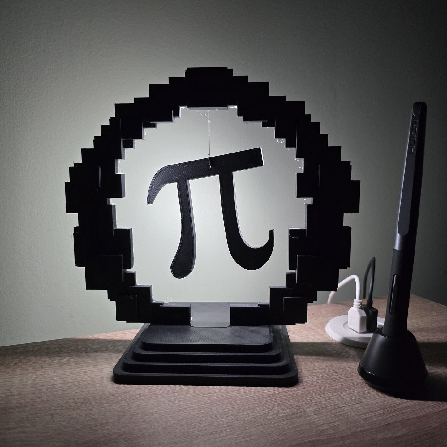 Pixel Ring Desk Lamp | Customizable LED Modern Night Light