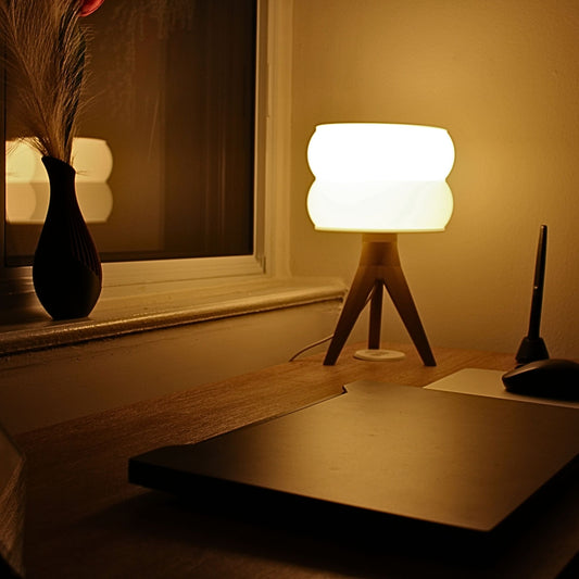 NOVA Table Lamp | DoubleGlow 3D Printed Modern Geometric Light