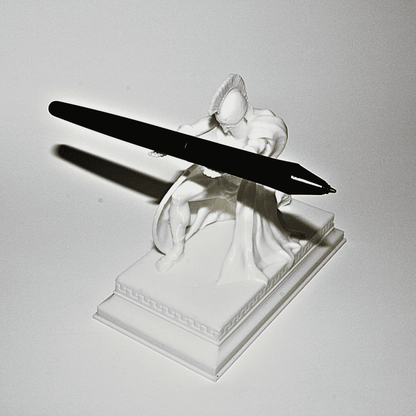 Greek warrior inspired 3D printed office accessory