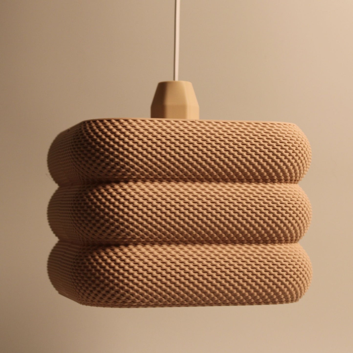 ZENO Pendant Lampshade | RippleMesh 3D Printed Modern Light
