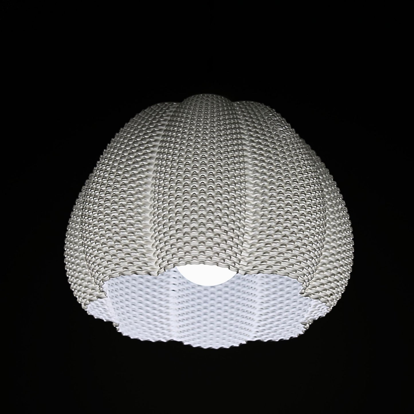 Marina Pendant Lampshade | RippleMesh 3D Printed Modern Light Fixture